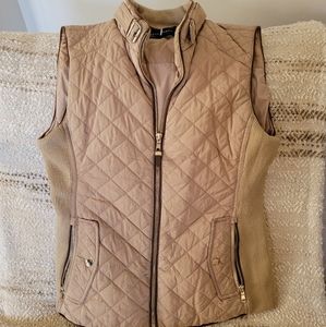 Zara Camel Puffer Vest